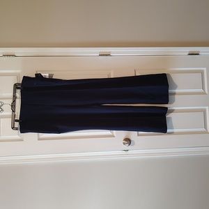 THE LIMITED, Size 14, Navy Pull on Flare Crepe Pants
